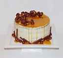 Naked Carrot Cake with Caramel drip