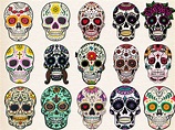 Sugar skulls set by DenisXize on @creativemarket Mexican Skull Tattoos ...
