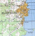 Mapa de Bluefields, RAAS, Nicaragua