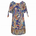 tredy Fashion Onlineshop | Kleid mit Carmen-Ausschnitt, blue glow ...