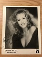 May 1991 Play boy Playmate Carrie Yazel Signed 8x10 Photo/Free Shipping ...