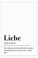 Love definition (German) print by aemmi | Posterlounge