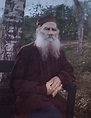 The Russian writer Lev Tolstoy (1897 photo) : r/Colorization