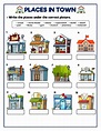 Places in town online exercise for Basic | Live Worksheets