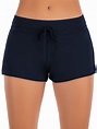 S-XXL Women Plus Size High Waisted Swimsuit Bottoms Ladies Swim Shorts ...