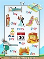 ay Words - ay word list - FREE Printable Poster - Great for Word Walls