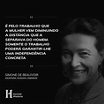 Simone de Beauvoir: Não se nasce mulher, torna-se mulher | Incrível ...