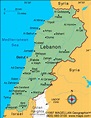 Lebanon Map Political Regional | Maps of Asia Regional Political City