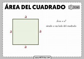 Formula area cuadrado - ABC Fichas