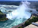 [OS] Niagara Falls, Ontario (horseshoe falls). Taken from Skylon tower ...