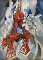 Red Eiffel Tower Painting by Robert Delaunay - Fine Art America