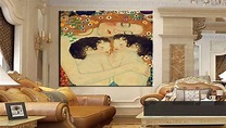 Enmarcado Gustav Klimt Retrato De Gemelos De Madre E Hijo Pintado A ...