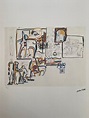Jackson Pollock animales Y Figuras Lithograph - Etsy