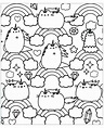 Pusheen Printable Coloring Pages