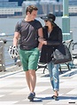 Lea Michele and Jonathan Groff take a walk on a westside pier in ...