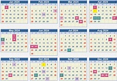 CALENDAR 2024: School terms and holidays South Africa