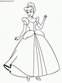 Dibujos De Cenicienta Princesa Para Colorear Fáciles - Imágenes de Muñecas Bonitas