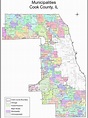 Municipalities of Cook County, Illinois : r/MapPorn