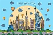 New York City Vector Free Illustration - GraphicSurf.com