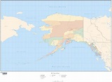 Alaska Wall Map with Counties by Map Resources - MapSales