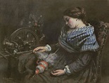The Sleeping Embroiderer Painting by Gustave Courbet - Fine Art America
