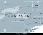 New York, Bundesstaat der Vereinigten Staaten von Amerika. Diagramm ...