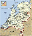 Netherlands geographical facts. Map of Netherlands with cities - World ...