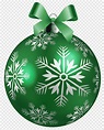 Green and white Christmas bauble sticker, Christmas ornament, Large ...