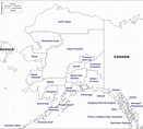 Alaska: free map, free blank map, free outline map, free base map ...