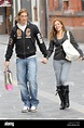 Fernando Torres and wife Olalla Domínguez Liste out shopping in Stock ...
