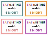 10 best printable babysitting voucher template – Artofit