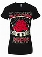 Sleeping With Sirens Flowers Ladies Black T-Shirt - Buy Online at ...