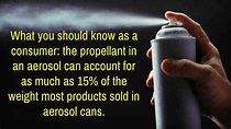 WARNING: The Danger Of Aerosol Cans| What You MUST Know - YouTube