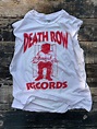 T-shirt Official Red Logo Death Row Records Cutoff Sleeves Hip Hop ...