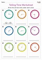 Telling Time Worksheets Grade 4