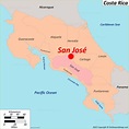 San Jose Costa Rica Road Map