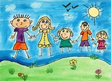 Family | Family art projects, Family drawing, Kindergarten art