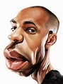 Thierry Henry | Caricaturas, Caricaturas engraçadas, Modelos de portfólio