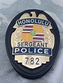 Collectors-Badges Auctions - Honolulu police sergeant badge