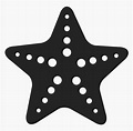 Starfish Silhouette, HD Png Download - kindpng
