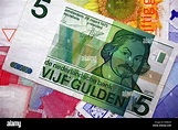Banknotes of Holland Netherlands The guilder Dutch gulden Stock Photo ...