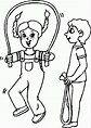 Jump Rope Coloring Page - Coloring Pages For Kids And For Adults ...
