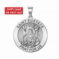Saint Eustace Religious Round Medal - Etsy