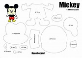 Mickey mouse-molde grátis para feltro - Feltro e moldes para artesanato