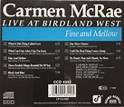 Fine And Mellow - Live At Birdland West by Carmen McRae – discosdobau