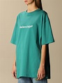 BALENCIAGA: over cotton t-shirt with logo | T-Shirt Balenciaga Women ...