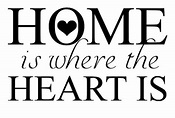 Home is where the heart is SVG File Quote Cut File