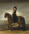 La reina María Luisa a caballo Francisco de Goya | Francisco jose ...