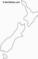 New Zealand Outline Map