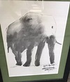 TOMMY TUNE Original Art SIGNED & FRAMED Elephant Print - Art Prints